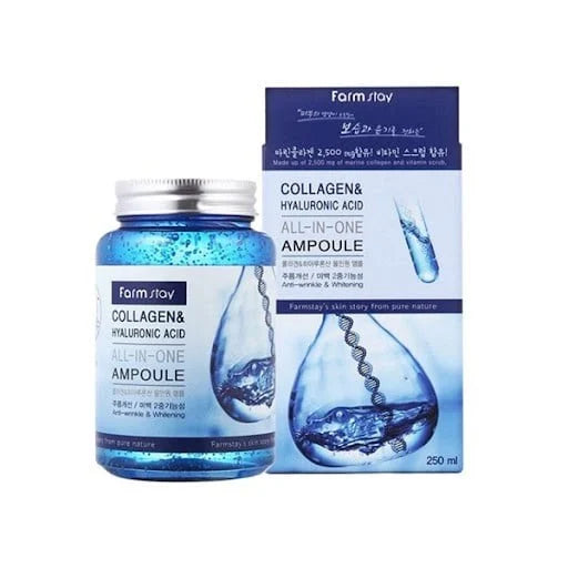 Farm Stay Collagen &amp; Hyaluronic Acid Ampoule - 250ml