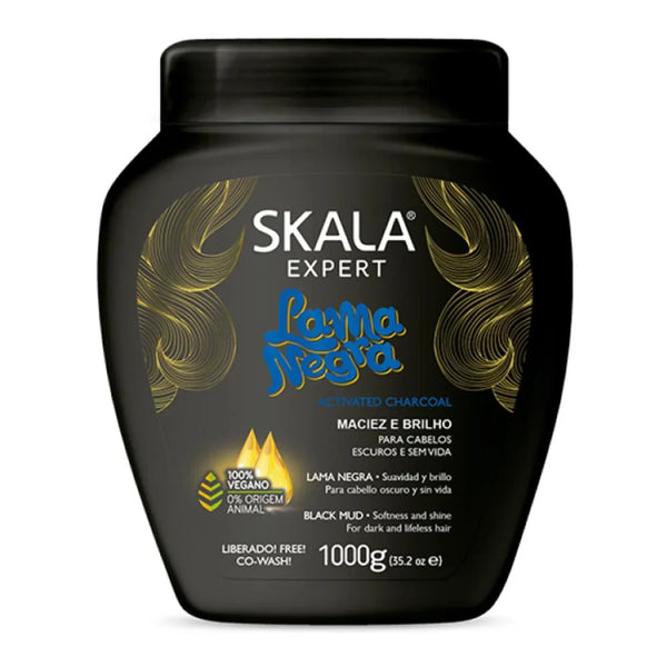 كريم سكالا لاما نيجرا بالطين الأسود والفحم النشط لتغذية ولمعان الشعر – 1000 جم