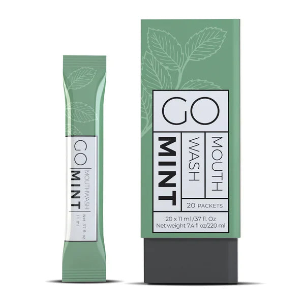 Go Mouthwash Mint Flavor Mouthwash - 20 Sachets x 11ml